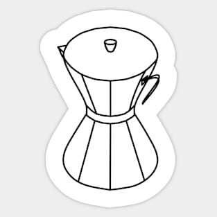 minimalist geometric coffee maker Sticker